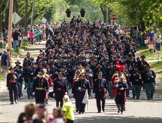 Procession to Oak Ridge Cemetery, Lincoln Funeral Reenactment, May 2015